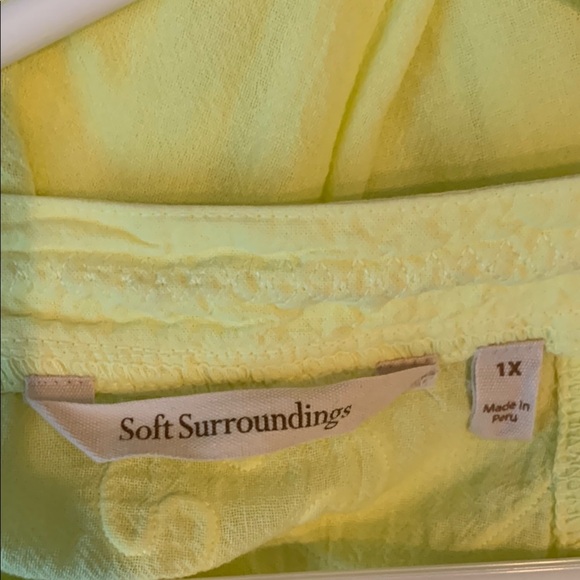 Soft Surroundings Yellow Blouse - Picture 5 of 7